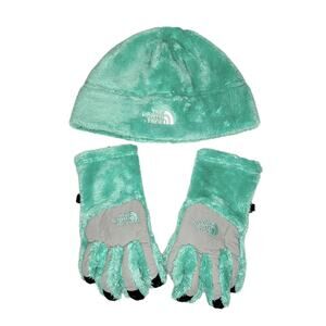 North Face Denali Fleece Hat and Gloves Size Small